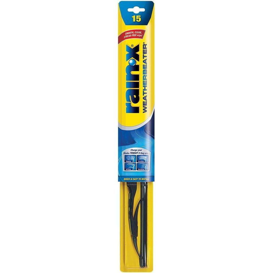 Rain-X 820146 WeatherBeater Wiper Blades, 24″ and 20″ Windshield Wipers (Pack of 2), Automotive Replacement Windshield Wiper Blades That Meet Or Exceed OEM Quality And Durability Standards(15″)