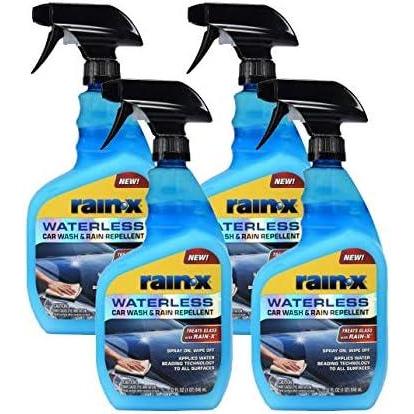 Rain-X 620100-3PK Waterless Car Wash & Rain Repellent, 23 oz. (Pack of 3)(4-Pack)