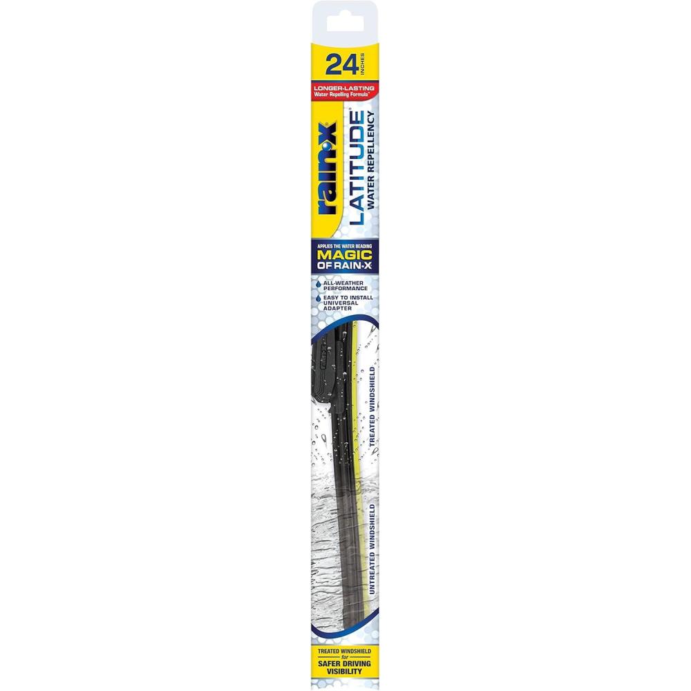 Rain-X 810161 Repellency Water Repellent Wiper Blades, 26″ & 18″ Windshield Wipers, All Weather Streak-Free for Enhanced Visibility w/ Water Repellency Formula(24″)