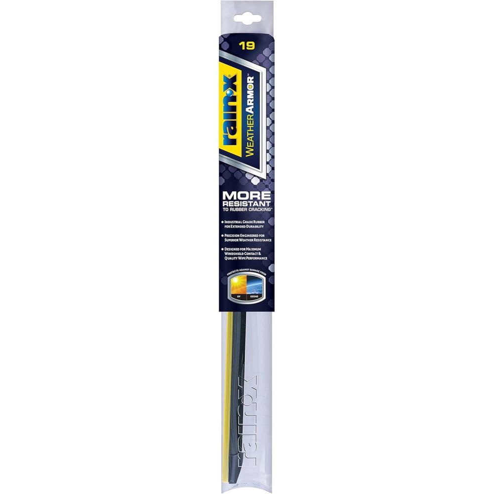 Rain-X 830221 WeatherArmor Beam Wiper Blades, 21 Inch Windshield Wipers (Pack of 1), Automotive Replacement Windshield Wiper Blades With Industrial Grade Synthetic Rubber Squeegee(19″)