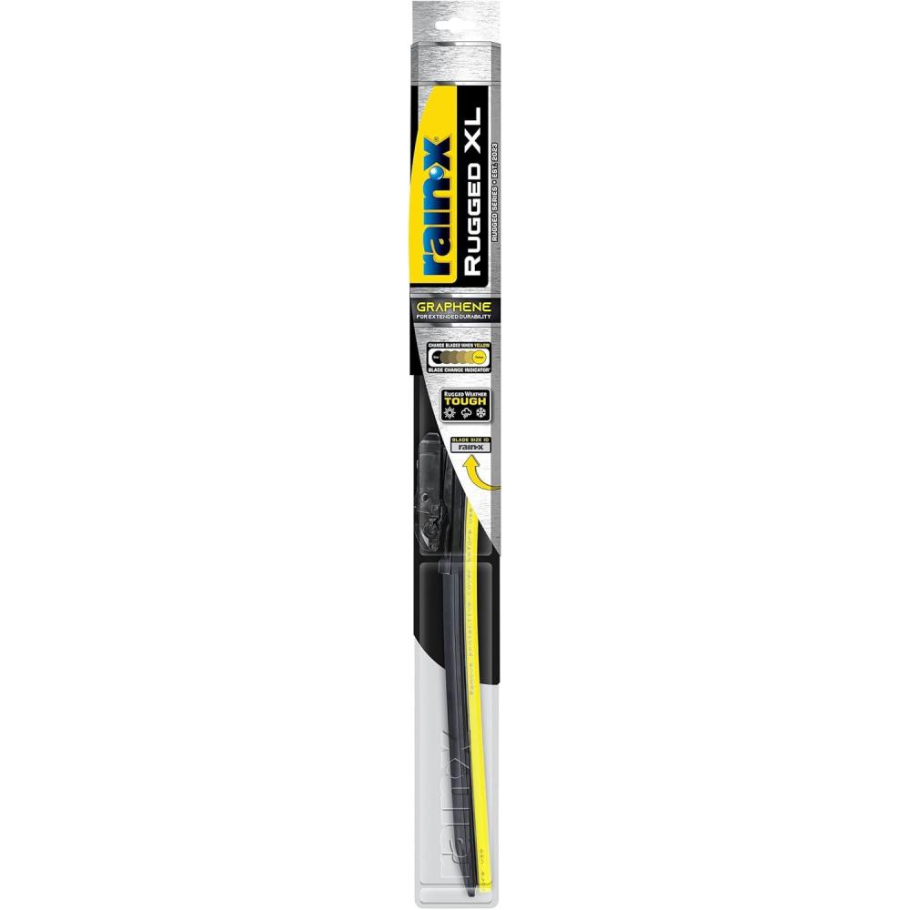 Rain-X 870126 Truck & SUV Rugged Series Premium Wiper Blades, 26 Inch Windshield Wipers (Pack Of 1), Automotive Replacement Windshield Wiper Blades Engineered For All Driving Adventures(Rugged XL)