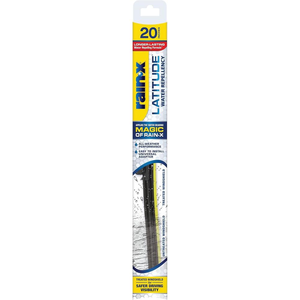 Rain-X 810161 Repellency Water Repellent Wiper Blades, 26″ & 18″ Windshield Wipers, All Weather Streak-Free for Enhanced Visibility w/ Water Repellency Formula(20″)