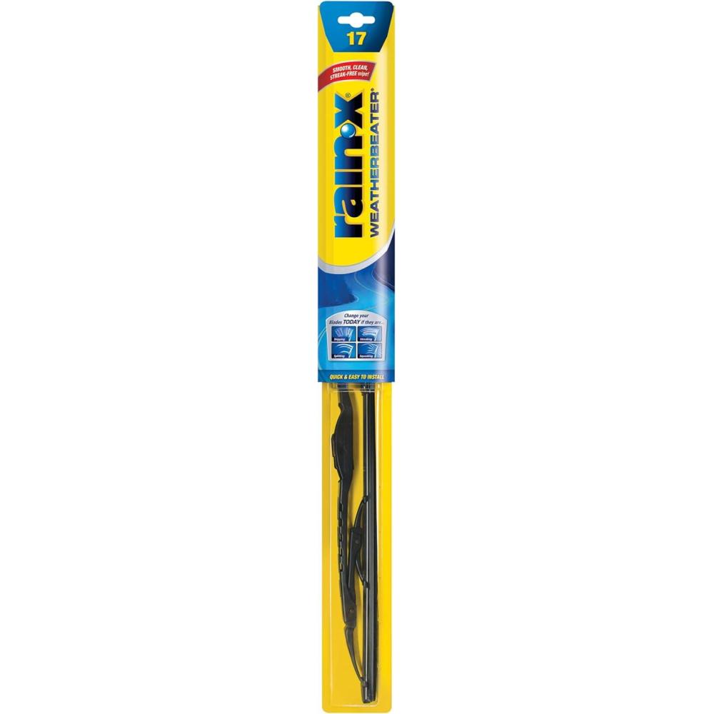 Rain-X 820146 WeatherBeater Wiper Blades, 24″ and 20″ Windshield Wipers (Pack of 2), Automotive Replacement Windshield Wiper Blades That Meet Or Exceed OEM Quality And Durability Standards(17″)