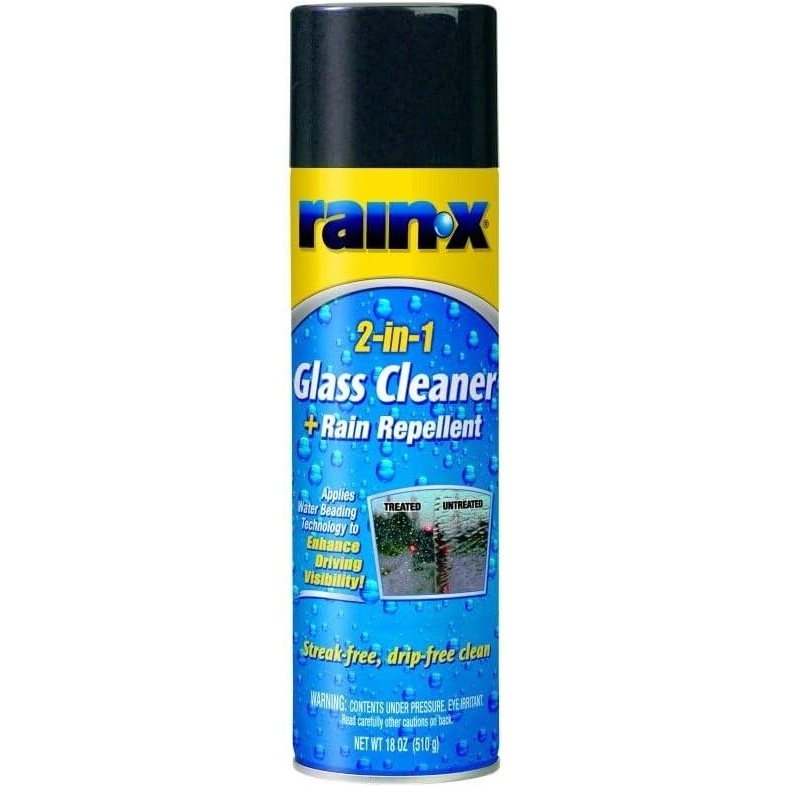 Rain-X 6 Pack 5080233 2-in-1 Foaming Glass Cleaner with Rain Repellent – 18 oz
