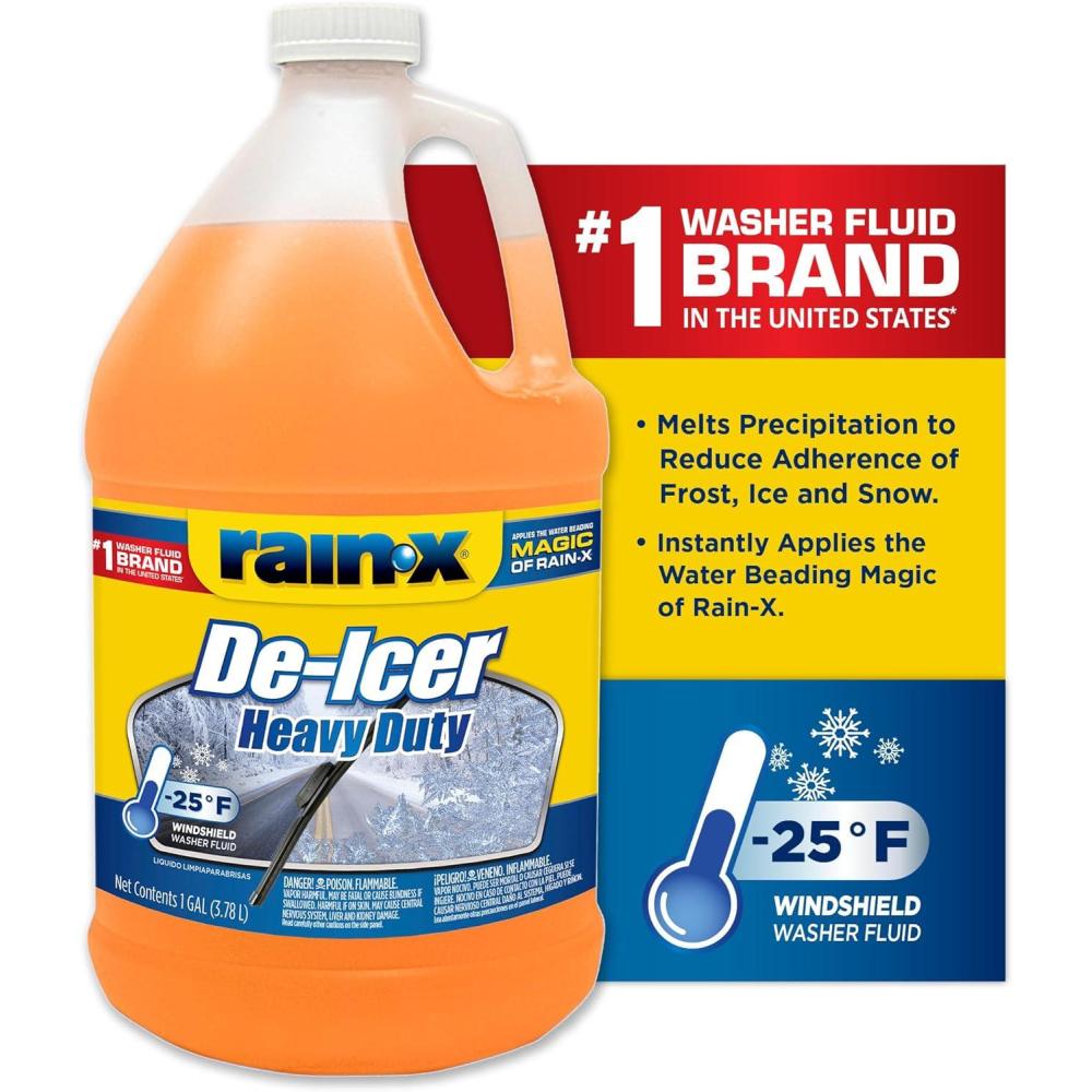 Rain-X RX68106 PREM DE-ICER Washer Fluid(1 Pack)