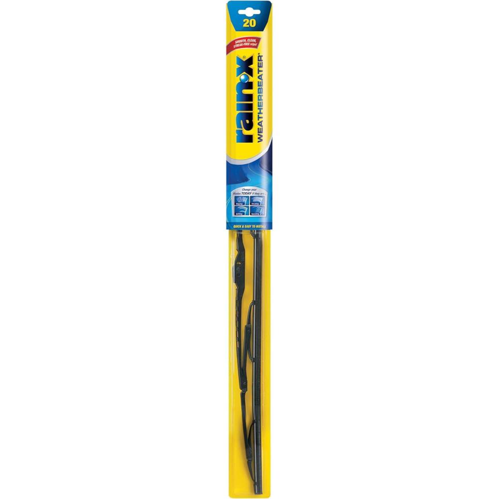 Rain-X 820146 WeatherBeater Wiper Blades, 24″ and 20″ Windshield Wipers (Pack of 2), Automotive Replacement Windshield Wiper Blades That Meet Or Exceed OEM Quality And Durability Standards(20″)