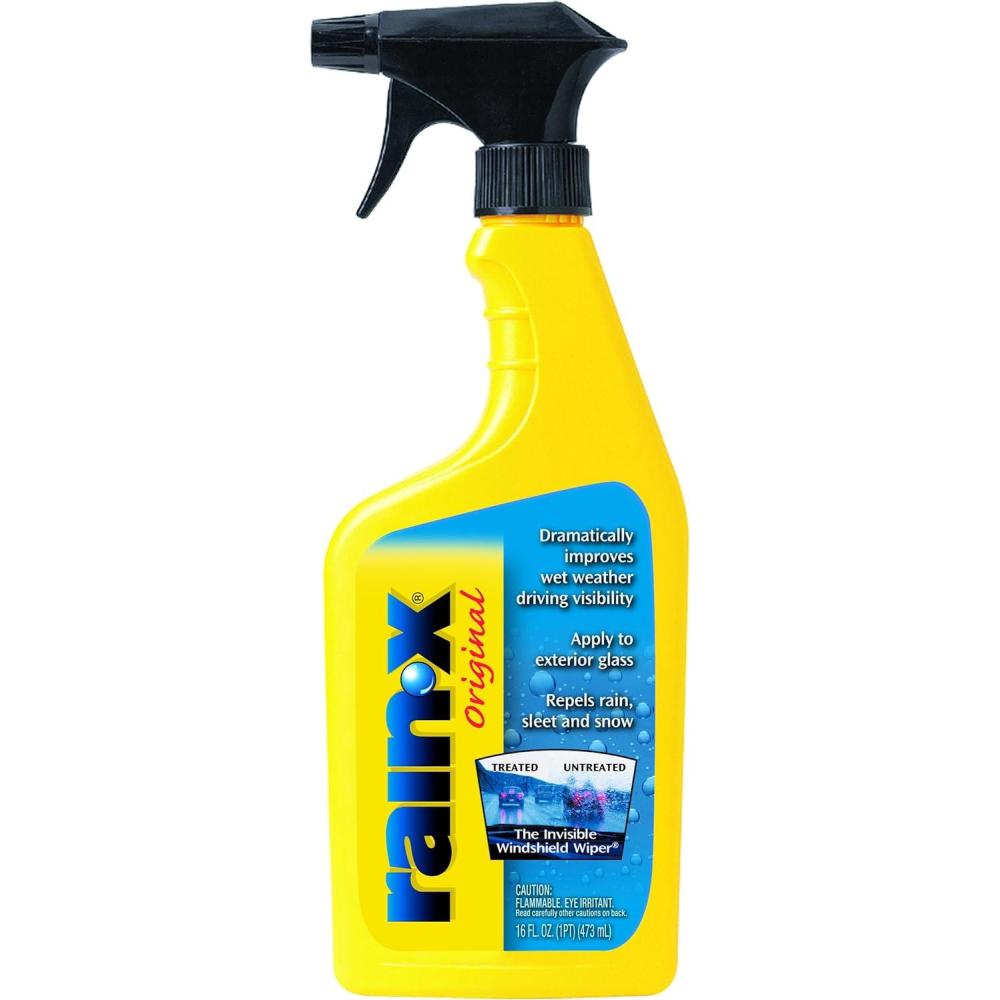 Rain-X 800002250-6PK Glass Treatment Trigger, 16 Fl Oz – Exterior Glass Treatment to Dramatically Improve Wet Weather Driving Visibility During All Weather Conditions