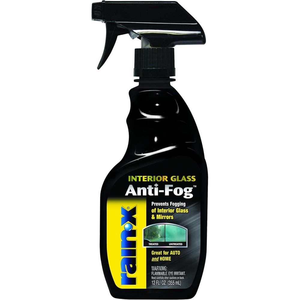 Rain-X 630046 Interior Glass Anti-Fog, 12 oz. – Prevents Fogging of Interior Glass and Mirrors, Usable on Both Automobiles and Marine Vehicles(12 Fl Oz (Pack of 1))