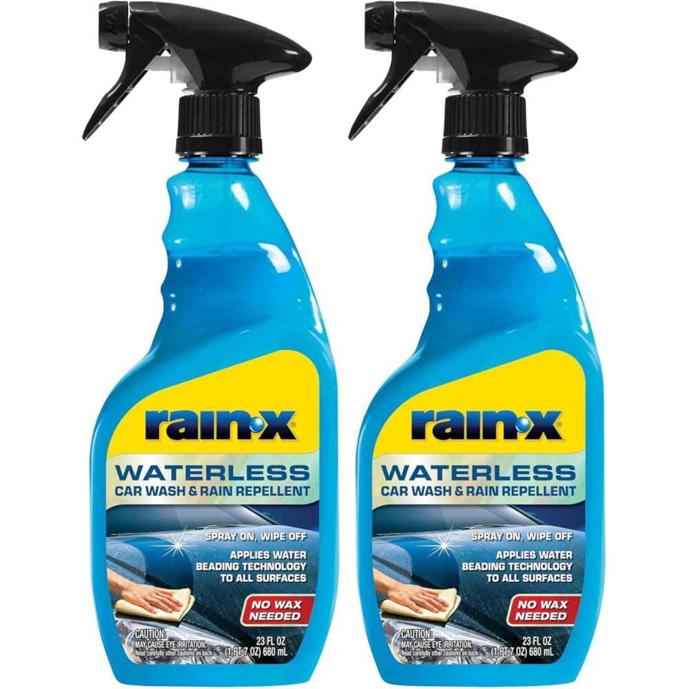 Rain-X 620143 Waterless Car Wash and Rain Repellent, 23 fl. oz. (Pack of 2)(23 Fl Oz (Pack of 2))