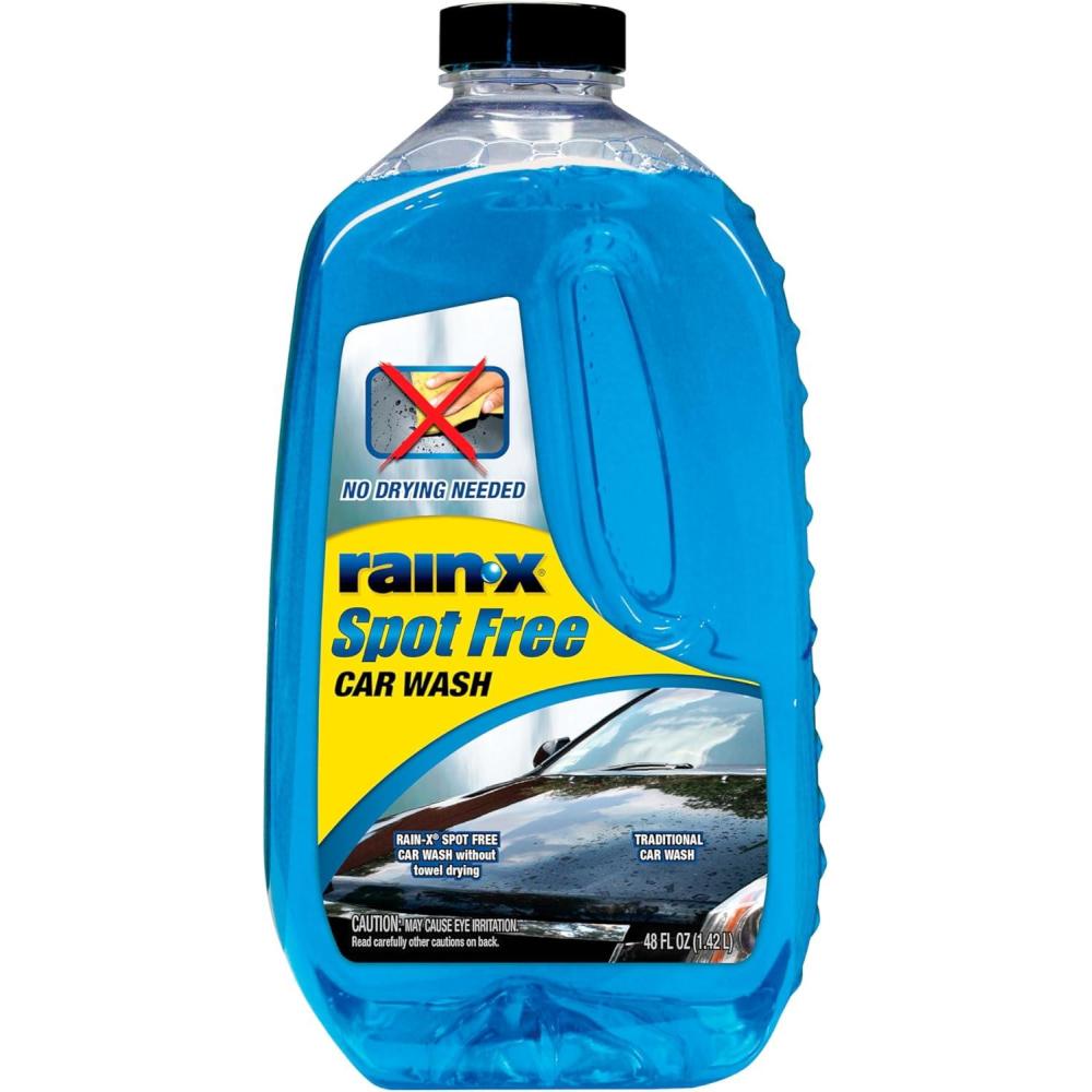Rain-X 620073 – Car Wash Deep Cleaning, High Foam Soap Provides Spot Free Shine with No Towel Or Hand Drying Needed – Car soap for car cleaning and detailing 48 fl oz(48 Fl Oz (Pack of 1))