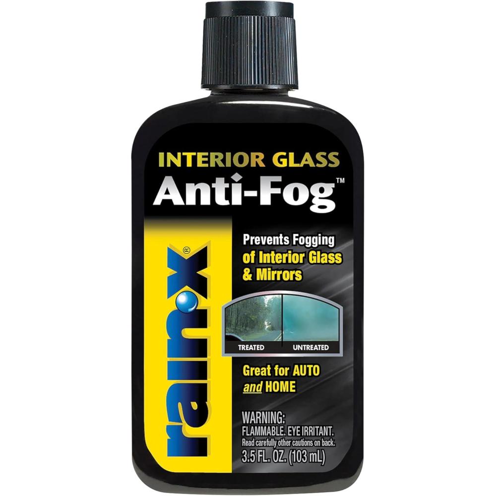 Rain-X AF21106D Glass & Mirrors Anti-Fog Treatment, Prevents Fogging & Steaming on Windshield and Visors, Improves Visibility, Great for Auto & Home(Squeeze Bottle)